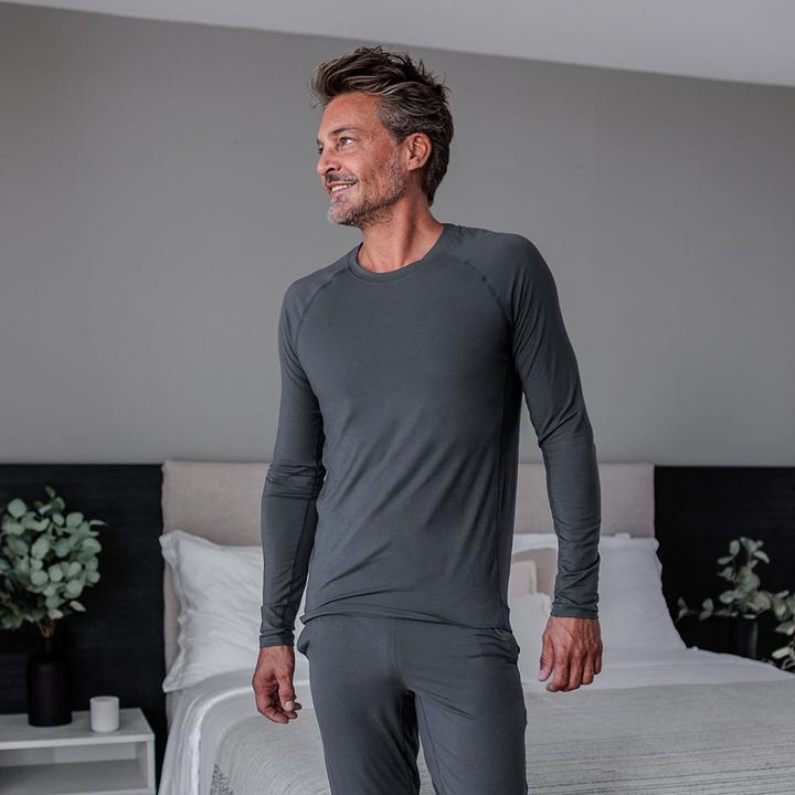 Produktbild Dagsmejan Pyjama Oberteil "Balance" dunkelgrau (52)