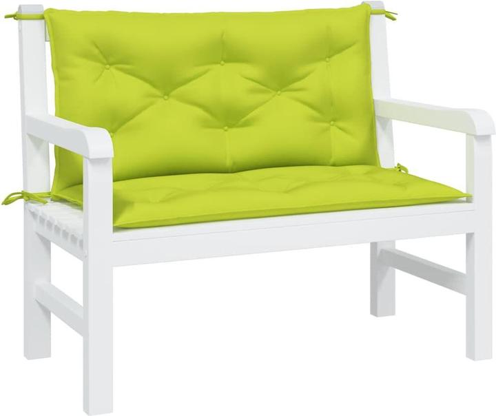 Actual product image VidaXL Garden bench cushions 2 pcs. O x ford fabric (100 x 50 x 7 cm)