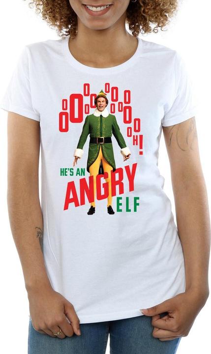 Actual product image Elf Womens/Ladies Angry Cotton T-Shirt (M)