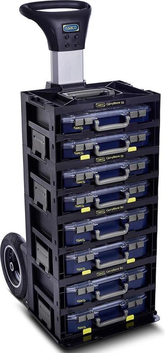 Actual product image Raaco CarryLite 55 assortment safe W386xD278xH195mm 16 per case Polypropylene, polycarbonate