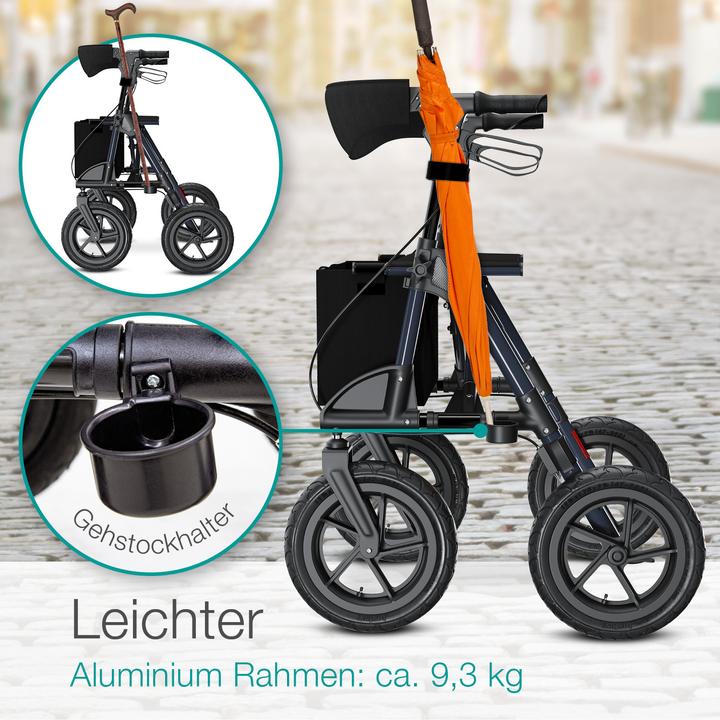 Actual product image Aktivshop Outdoor rollator with pneumatic tyres Comfort