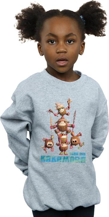 Actual product image Disney Girls Moana Fear The Kakamora Sweatshirt (128)