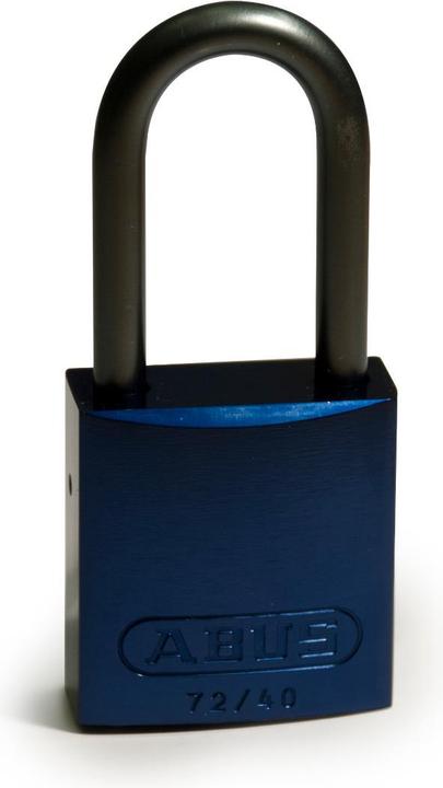 Image du produit Brady Cadenas en aluminium, bleu, hauteur de la bille 38mm, bille en aluminium, diamètre de la bille 6,5mm