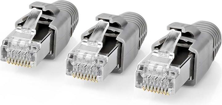 Produktbild Nedis RJ45-Stecker | RJ45 Pass Through | Festes/verseiltes FTP CAT7 | Gerade | Vergoldet | 10 Stück (F/UTP, CAT7)