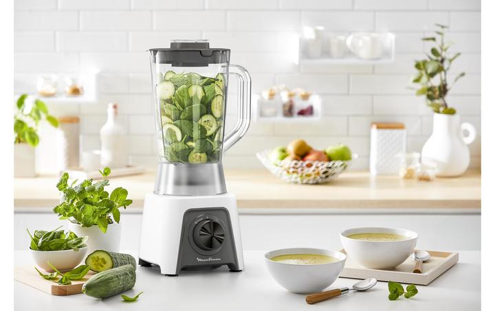 Image du produit Moulinex Mixeur sur socle Blendeo+ LM2C01 Blanc (450 W)