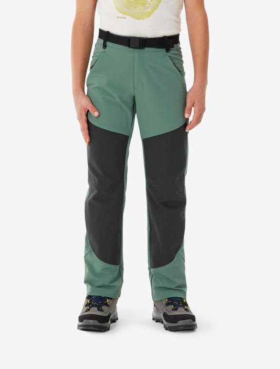 Produktbild Quechua Kids’ Softshell Hiking Trousers 7-15 Years - MH900 - Green (6, 7, 8)