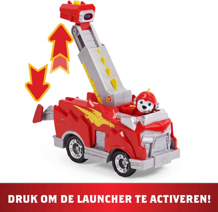 Spin Master PAW Patrol Rescue Knights Marshall Transformable Toy Car con figura d'azione collezionabile