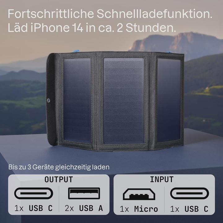 Image du produit Roboparts Solar-USB-Ladegerät (21 W)