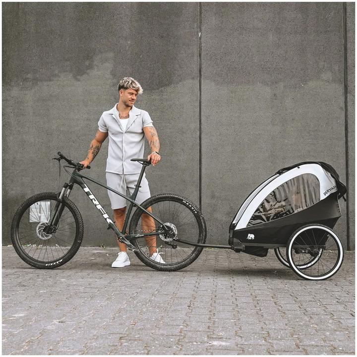 Image du produit Deryan 3in1 Fahrradanhänger für 2 Kinder