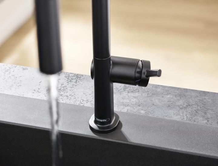 Actual product image hansgrohe HG single-lever sink mixer 210 TALIS M Pull-out spray stainless steel finish