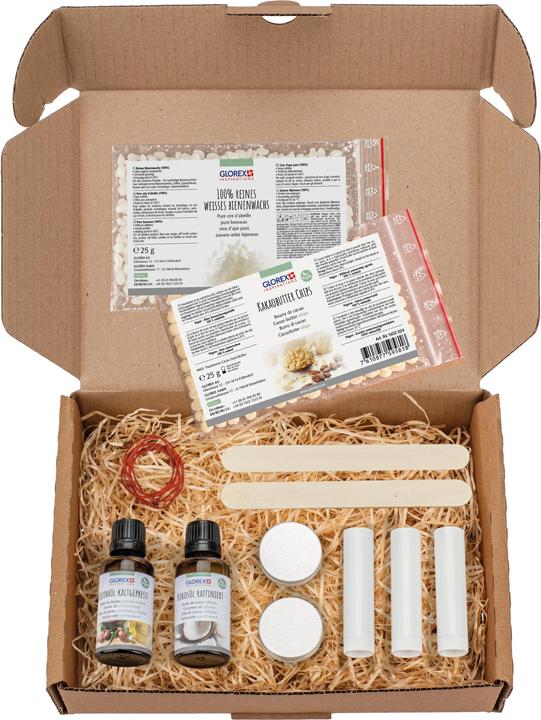 Immagine prodotto Glorex Set completo di cosmetici naturali "Balsamo labbra con olio di jojoba