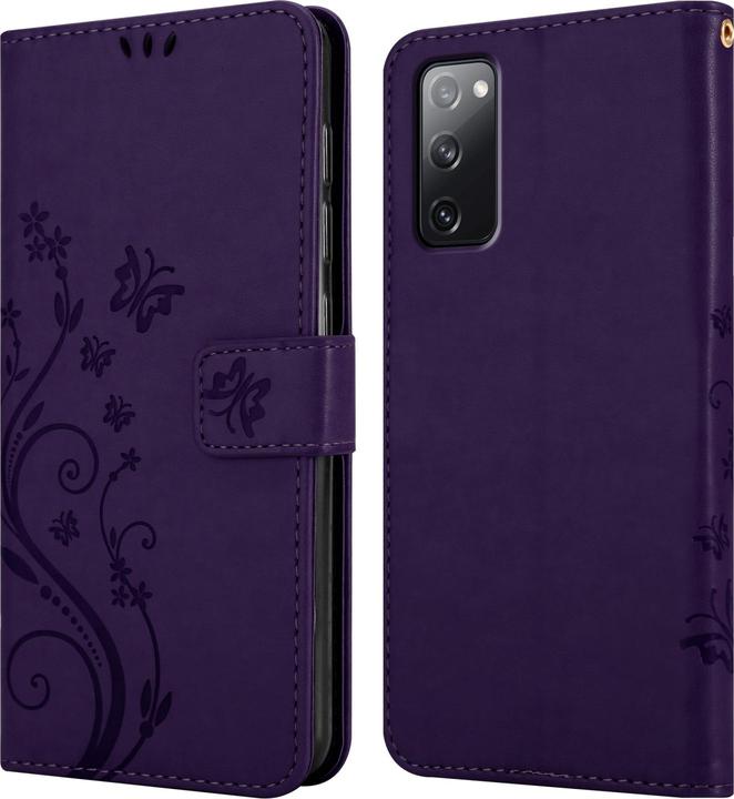 Produktbild Cadorabo Flower Book Hülle für Samsung Galaxy S20 FE (Samsung Galaxy S20 FE)