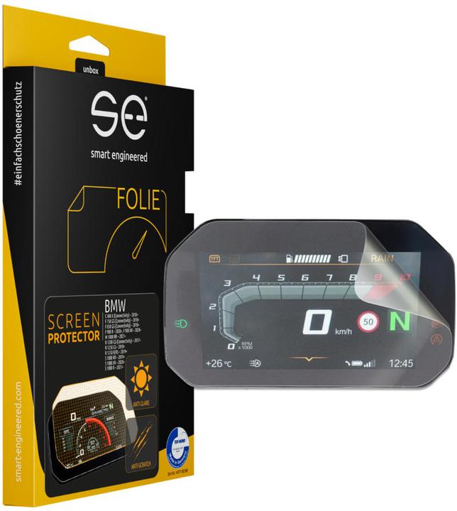 Produktbild Smart Engineered Entspiegelte 3D Tacho / Cockpit Schutzfolie
