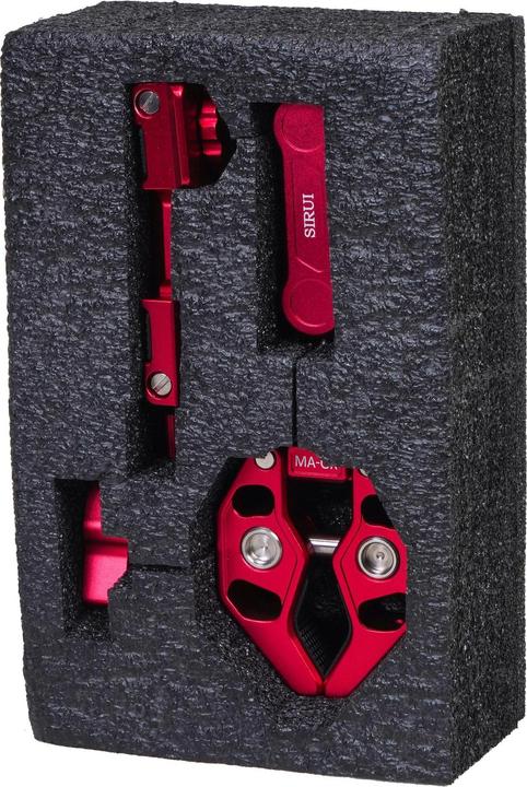 Actual product image Sirui MA-GR Crap Clamp with Magic Arm and Smartphone Holder Red (Stand clamp)