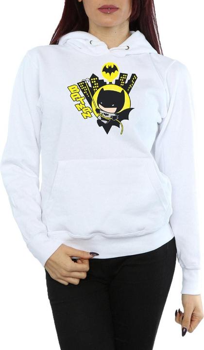 Actual product image Womens/Ladies Chibi Batman Swinging Hoodie (XXL)