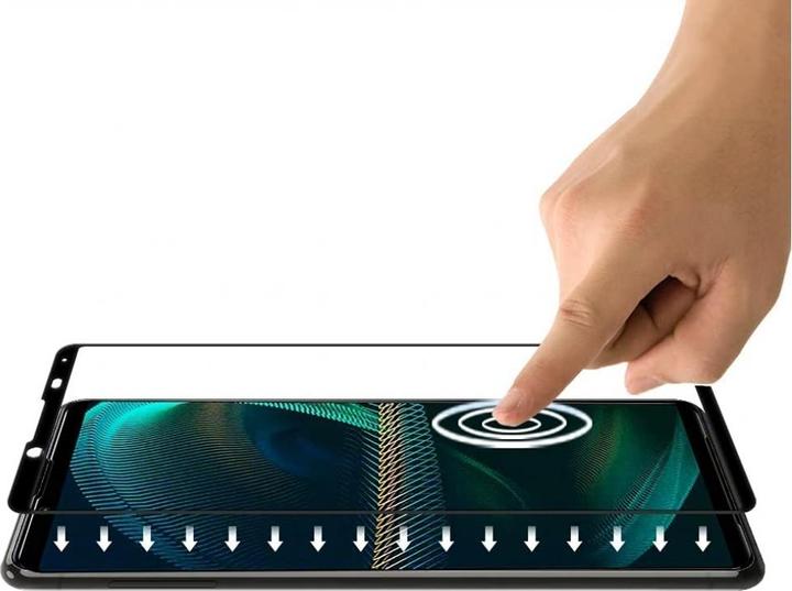 Actual product image Screenguard Sony Xperia 5 III Full Screen Protective Glass Film 2.5D 9H (1 Piece, Sony Xperia 5 III)