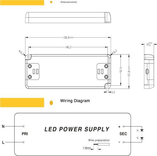 Produktbild Lumina Swiss Installations-Netzteil 12V 50W für Möbeleinbau