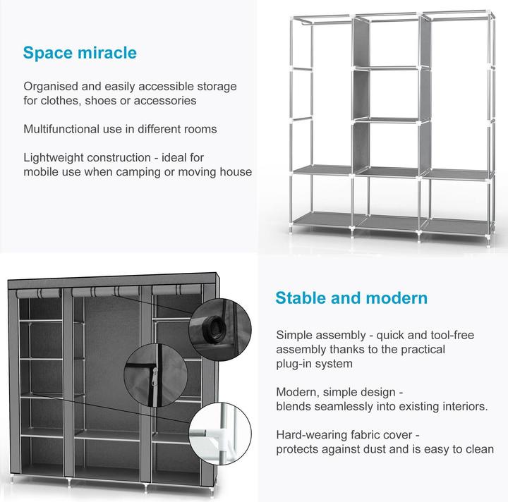 Produktbild Intirilife Schrank (150 x 45 x 175 cm)