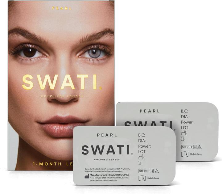 Actual product image Swati Colored Contact Lenses 1 Month - Pearl (Pearl)