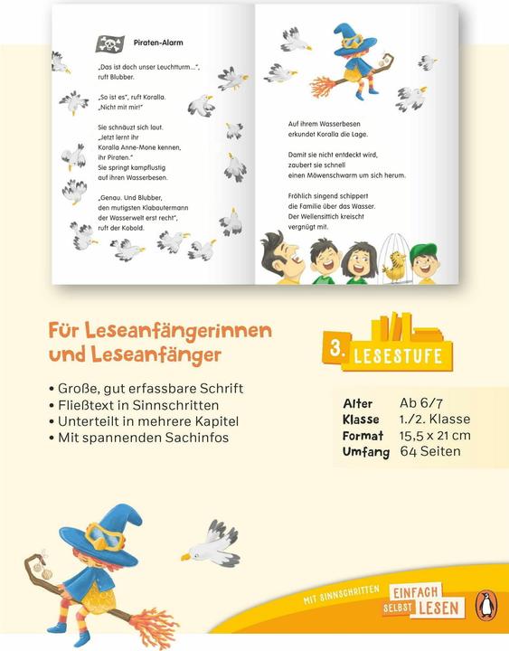 Actual product image Penguin JUNIOR – Einfach selbst lesen Koralla, die Meerhex (German, Usch Luhn, 2024)