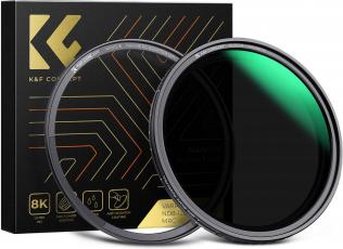 Actual product image K&F Concept Concept Nano X No Fork ND8-128 Magnetic Filter - 82mm (82 mm, Neutral density filter, 82 mm)
