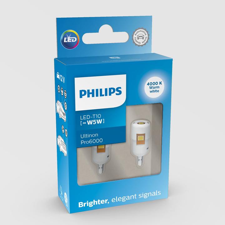 Actual product image Philips X-treme Ultinon Pro6000 (W5W)