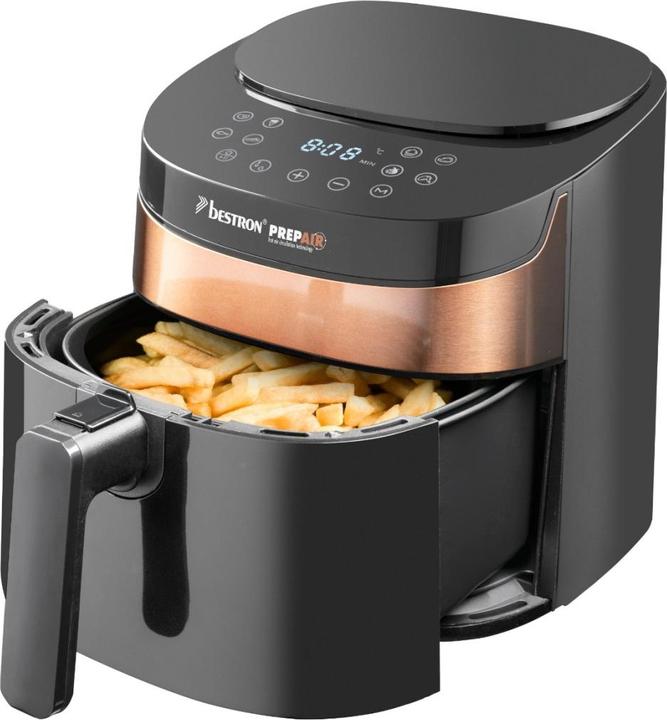 Bestron Heisluftfritteuse 4 Liter, Kupfer