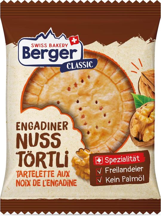 Actual product image Berger Engadine nut tartlet 74g (10 pcs., 890 g)