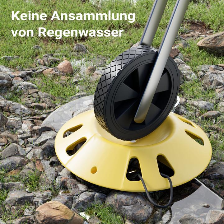 Produktbild Wiltec Stützradunterlage Ø300mm Stützrad 1995kg Unterlegkeil Anhänger Wohnwagen