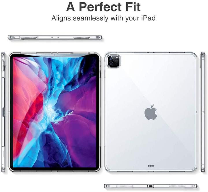 Produktbild König Design Apple iPad Pro 12.9 2020 durchsichtige Tablethülle Schutzcase Cover Transparent (iPad Pro 12.9 2020 (4. Gen))