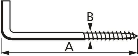 Produktbild Suki Schraubhaken 2x20mm (8 Schrauben pro Stück)