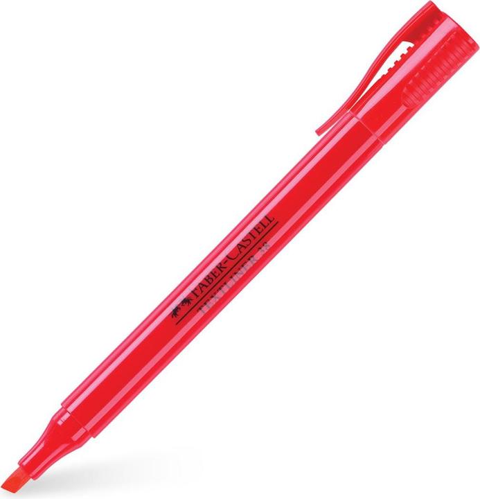 Actual product image Faber-Castell Highlighter 38 Pen shape (Red, 1 mm, 1 x)