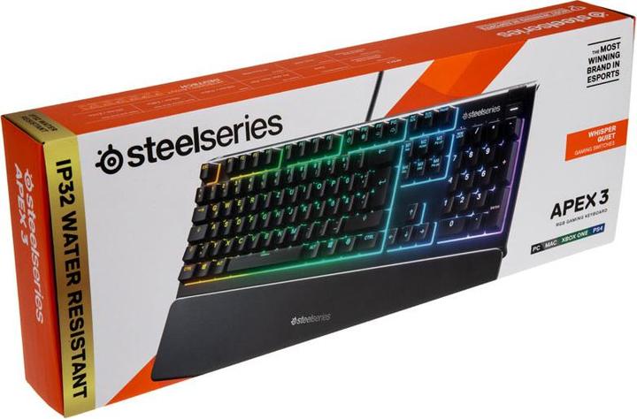 Produktbild SteelSeries Apex 3 (DE, Kabelgebunden)
