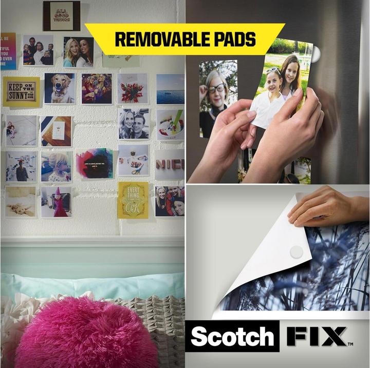 Actual product image Scotch Scotch-Fix Removable Adhesive Pads (0.30 kg)