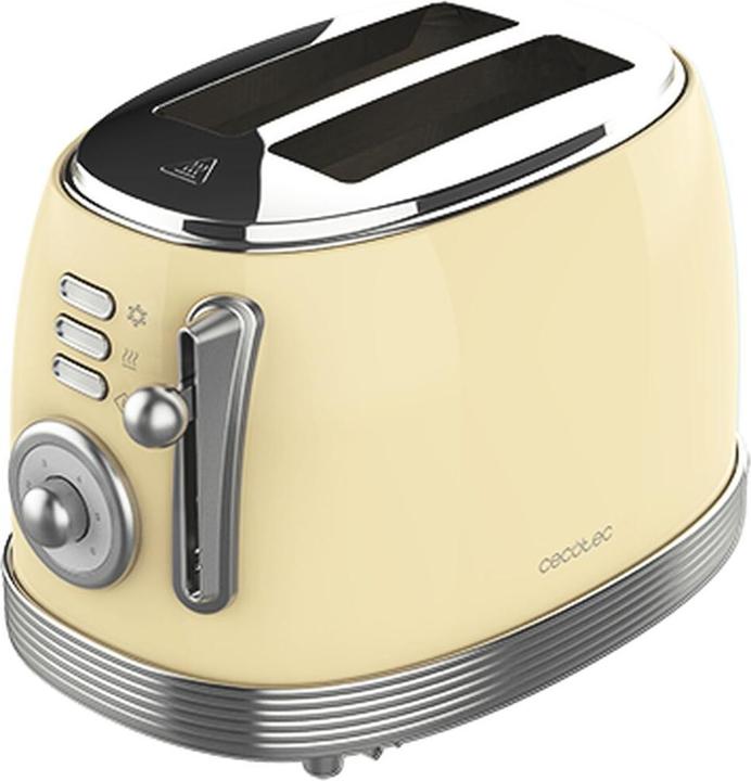 Image du produit Cecotec Grille-pain Toast&Taste 800 Vintage (Jaune)
