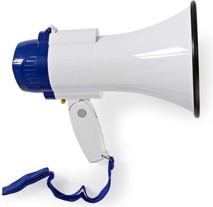 Actual product image Nedis Megaphone | Maximum range: 250 m | Max. volume control: 115 dB | Built-in microphone (Megaphone)