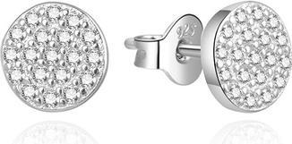 Agato Sparkling silver earrings with zircons AGUP3465