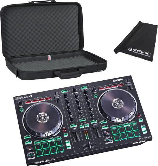 Roland DJ-202 USB DJ controller with bag and cloth