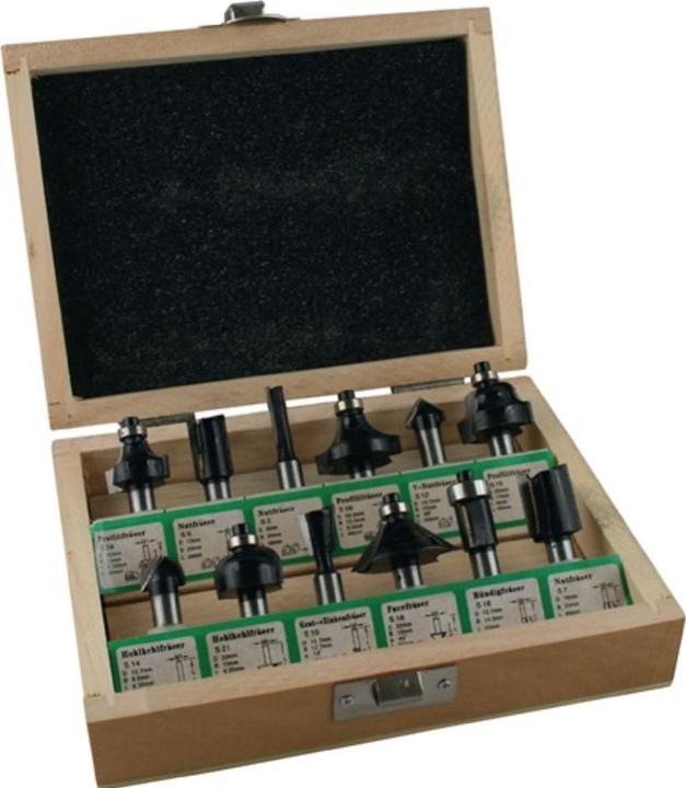 Fisch Tools Fräsersatz 973CT12A05 Hartmetall Schaft-Ø 8 mm 12-teilig