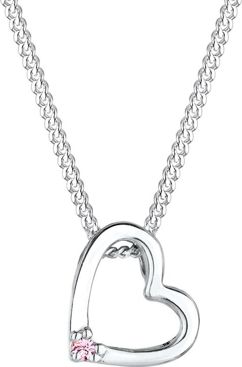 Elli Herz (925er Sterling Silber, Glaskristall, 45 - 55 cm)