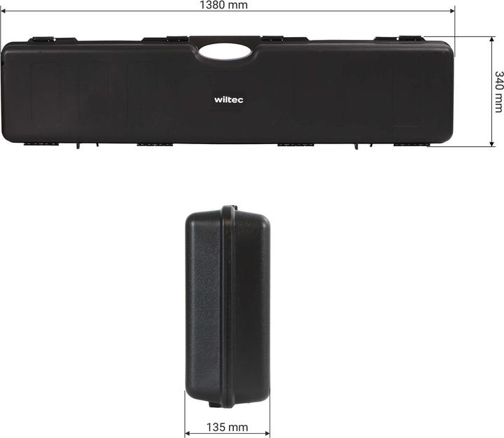 Produktbild Wiltec Waffenkoffer 138x34x13,5cm Langwaffenkoffer Gewehrkoffer Koffer Gewehr
