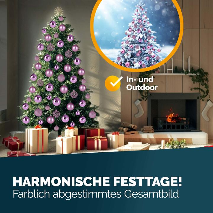 Produktbild Deuba Weihnachtsbaumkugeln (100 -teilig)