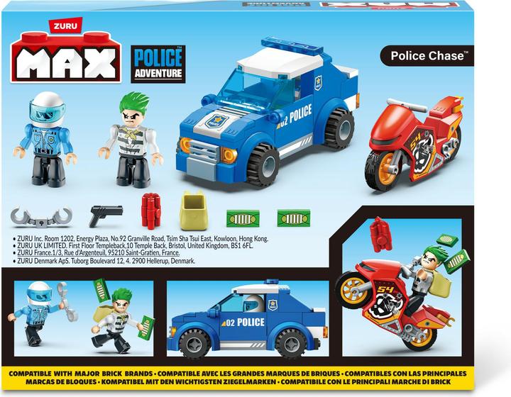 Actual product image Zuru Max City police car 125-piece