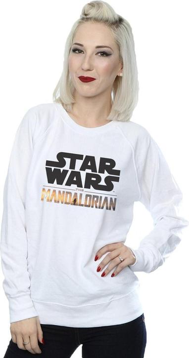 Actual product image Star Wars Womens/Ladies The Mandalorian Logo Sweatshirt (L)