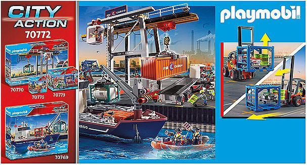 Image du produit Playmobil Chariot élévateur avec cargaison (70770, Playmobil City Action)