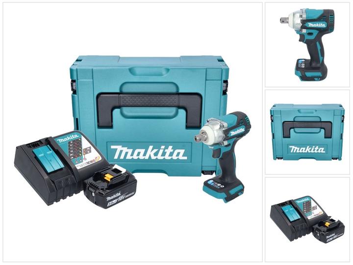 Produktbild Makita DTW 301 RT1J Akku Schlagschrauber 18 V 330 Nm 1/2" Brushless + 1x Akku 5,0 Ah + Ladegerät + (Akkubetrieb)