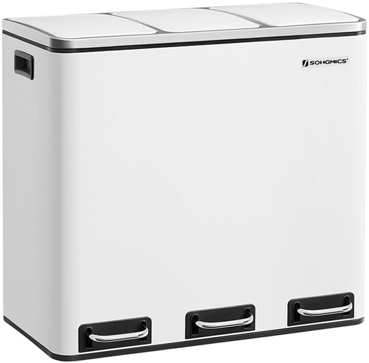Actual product image Songmics Waste separator 3 x 18.0 l white (54 l)
