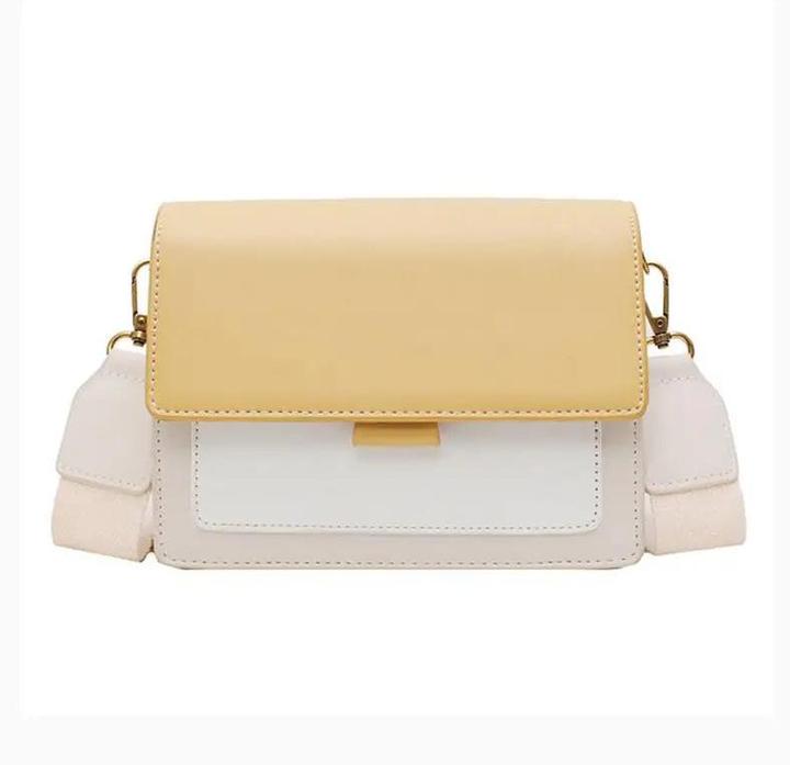 Produktbild Only-Bags.Store Kontrast Farbe Leder Crossbody Taschen Reisen Handtasche Mode Einfache Schulter Messenger Bag