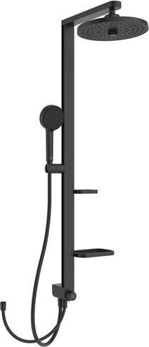 Produktbild Ideal Standard Duschsystem Alu+ ohne Armatur, 2 Ablagen, 2F-Handbrause, 2F-Kopfbrause