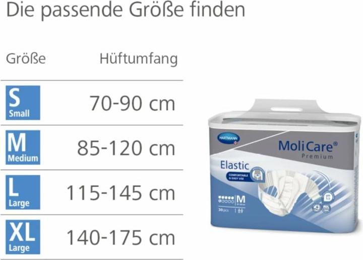 Produktbild MoliCare Elastic 6 Inkontinenz Slip (30 x, M)